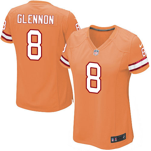 Women's Limited Mike Glennon Nike Jersey Orange Alternate - #8 NFL Tampa Bay Buccaneers